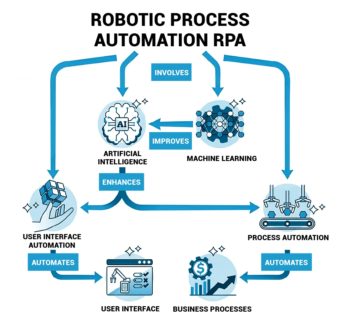 RPA process at KVM when business come for BPR services